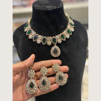 Hira Collections Premium Pota Stone Necklace Set