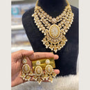 Hira Collections Traditional Kundan Stone And Pearl Necklace Set