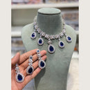 Hira Collections Sparkling Crystal Stone Necklace & Earrings Set