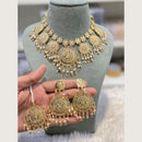 Hira Collections Designer Round Filigree Pearl Necklace Set