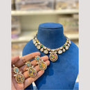 Hira Collections Glamorous Druzy Crystal Stone Necklace Set