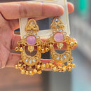 Hira Collections Luxury Kundan Stone And Ghungroo Dangler Earrings