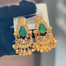 Hira Collections Luxury Kundan Stone And Ghungroo Dangler Earrings