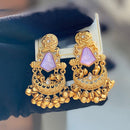 Hira Collections Luxury Kundan Stone And Ghungroo Dangler Earrings