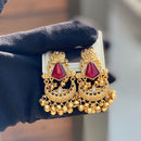 Hira Collections Luxury Kundan Stone And Ghungroo Dangler Earrings