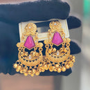 Hira Collections Luxury Kundan Stone And Ghungroo Dangler Earrings