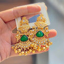 Hira Collections Luxury Kundan Stone And Ghungroo Dangler Earrings