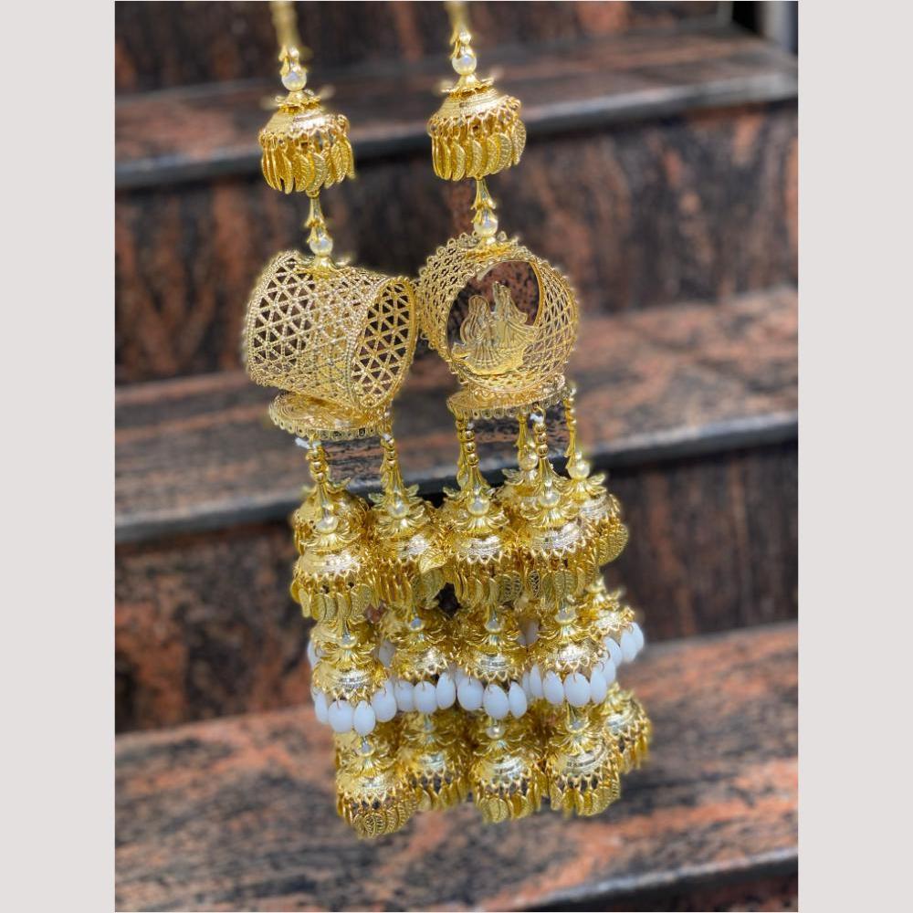 Hira Collections Heavy Look Grand Dulhan Pearl And Shell Kalire
