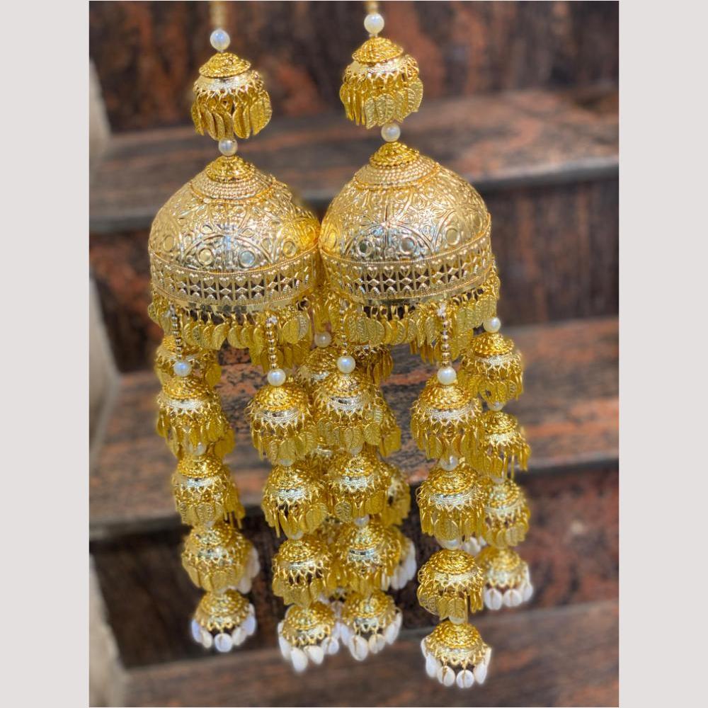 Hira Collections Heavy Look Grand Dulhan Pearl And Shell Kalire