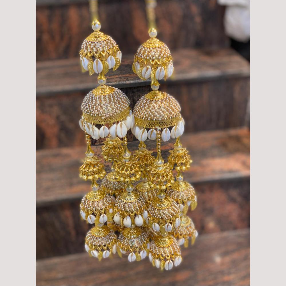 Hira Collections Heavy Look Grand Dulhan Pearl And Shell Kalire