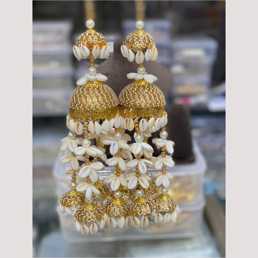 Hira Collections Heavy Look Grand Dulhan Pearl And Shell Kalire