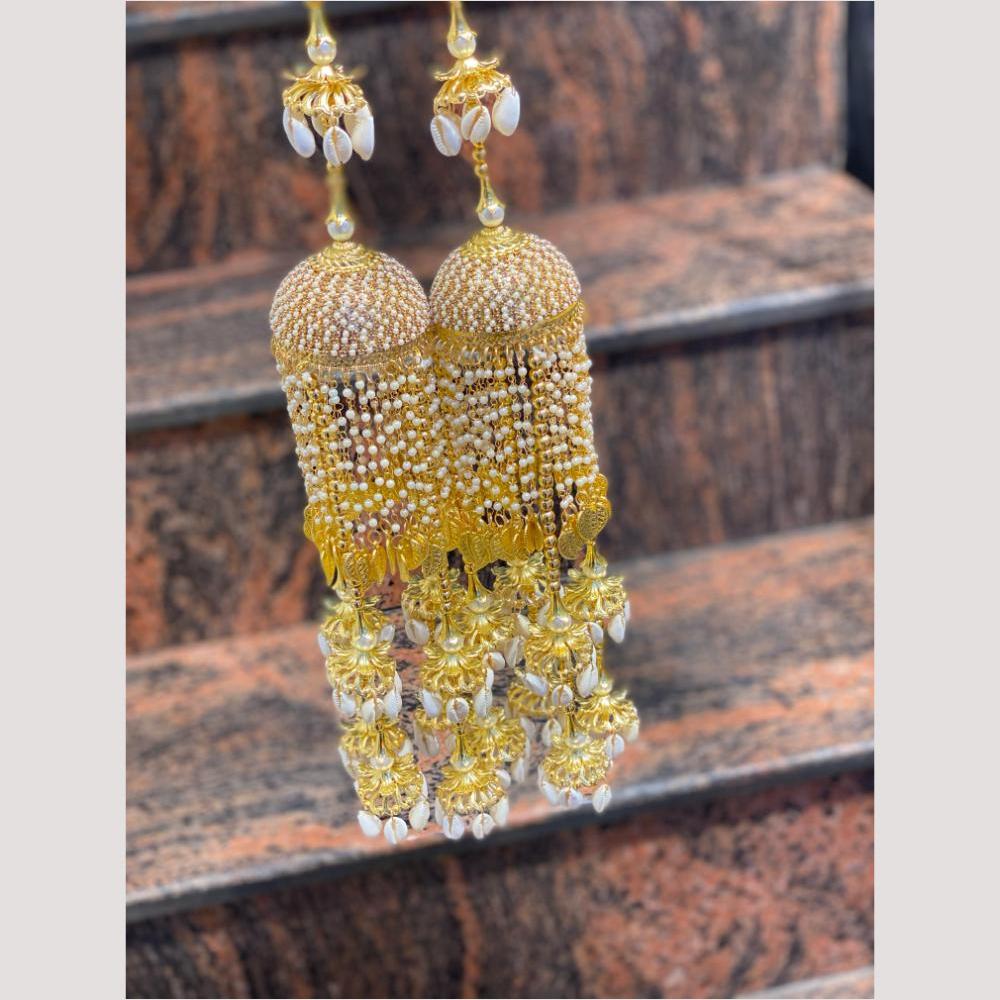 Hira Collections Heavy Look Grand Dulhan Pearl And Shell Kalire