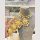 Hira Collections Glamorous Pearl And Beads Choker Necklace Set
