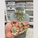 Hira Collections Glamorous Kundan And Pearl Choker Necklace Set