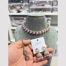 Hira Collections Glamorous Pota Stone And Pearl Necklace Set