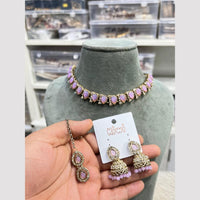 Hira Collections Glamorous Pota Stone And Pearl Necklace Set