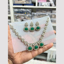 Hira Collections Kundan Stone And Austrian Stone Necklace Set