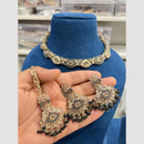 Hira Collections Designer Crystal Stone Pearl And Beaded Choker Necklace Set