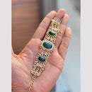 Hira Collections Graceful Pota Stone And Pearl Adjustable Bracelet