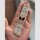 Hira Collections Graceful Pota Stone And Pearl Adjustable Bracelet