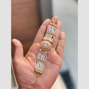Hira Collections Graceful Pota Stone And Pearl Adjustable Bracelet