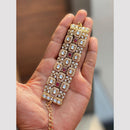 Hira Collections Graceful Pota Stone And Kundan Stone Adjustable Bracelet
