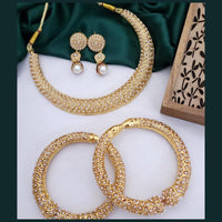 Hira Collections Sparkling Austrian Stone Acrylic Bridal Bangles Set