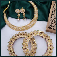 Hira Collections Grand Wedding Pearl Jewellery Combo Collection Set