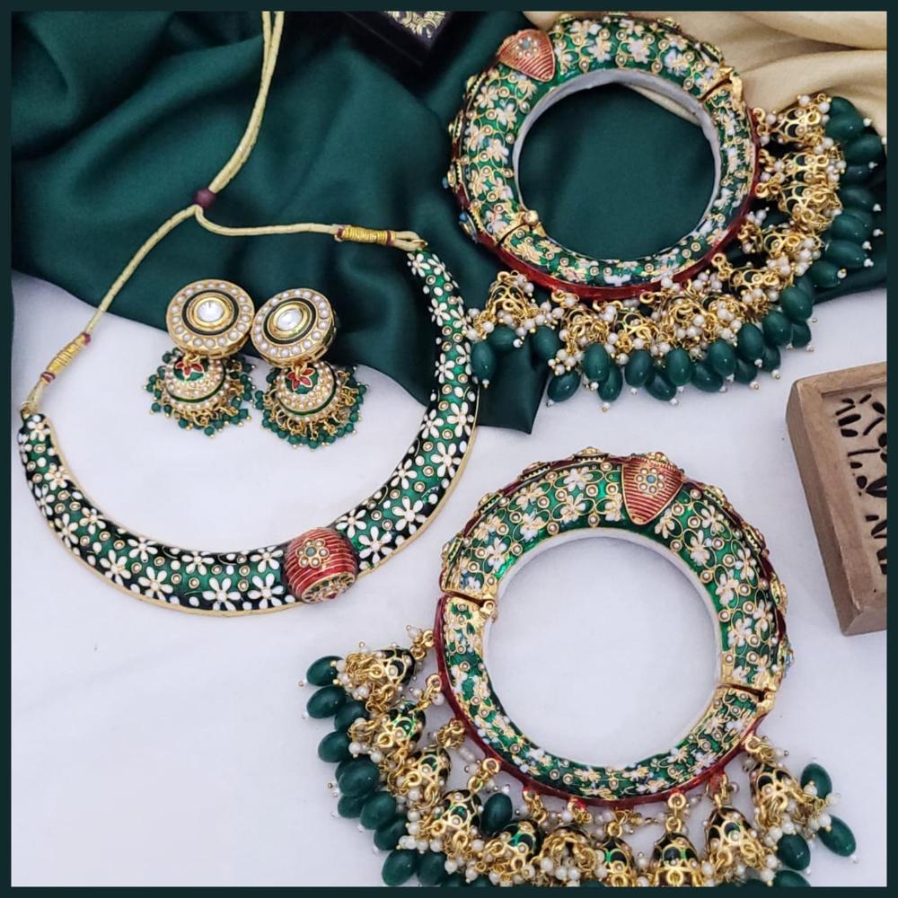 Hira Collections Grand Wedding Pearl Jewellery Combo Collection Set