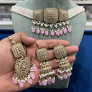 Hira Collection Crystal Stone And Beads Choker Necklace Set