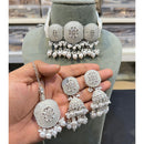 Hira Collection Crystal Stone And Beads Choker Necklace Set