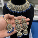 Hira Collection Crystal Stone And Beads Choker Necklace Set