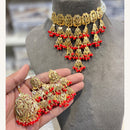 Hira Collections Exclusive Pearl And Beads Choker Necklace Set