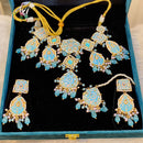 Hira Collections Traditional Kundan And Beads Meenakari Designer Choker Necklace Set
