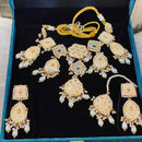 Hira Collections Traditional Kundan And Beads Meenakari Designer Choker Necklace Set