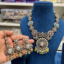 Hira Collections Classic Pota Stone And Beads Necklace Set