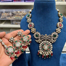 Hira Collections Classic Pota Stone And Beads Necklace Set
