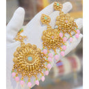 Hira Collections Royal Pota Stone And Beads Earrings With Elegant Maangtikka Set