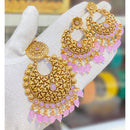 Hira Collections Royal Pota Stone And Beads Earrings With Elegant Maangtikka Set