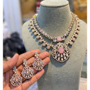 Hira Collections Classic Kundan Stone And Pota Stone Necklace Set
