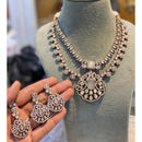 Hira Collections Classic Kundan Stone And Pota Stone Necklace Set