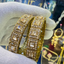Hira Collections Ethnic Glow Crystal And Austrian Stone Bangles Set
