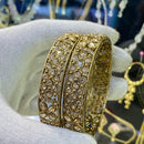 Hira Collections Ethnic Glow Crystal And Austrian Stone Bangles Set
