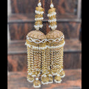 Hira Collections Bridal Crystal Stone And Pearl Kalire for Dulhan