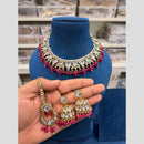 Hira Collection Royal Kundan Stone And Pearl Necklace Set