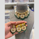 Hira Collection Royal Kundan Stone And Pearl Choker Necklace Set