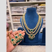 Hira Collection Pota Stone And Beaeds Designer Necklace Set