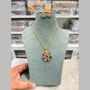 Hira Collections Designer American Daimond Chain Pendant Set