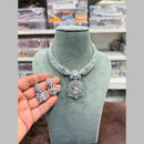 Hira Collection Delicate American Daimond Necklace Set