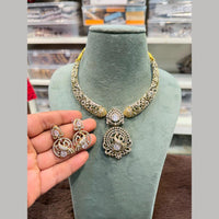 Hira Collection Delicate American Daimond Necklace Set 